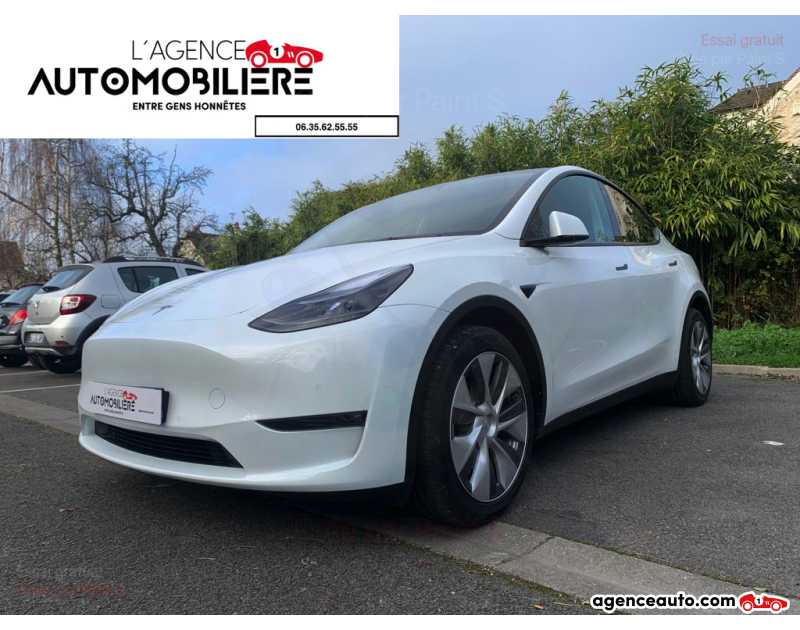 Compra de Coches Usados, Coches Usados Baratos %'|'% Agence Auto Tesla Model Y Longue Range AWD 476 cv Blanc Año 2022 Automatique Électrique